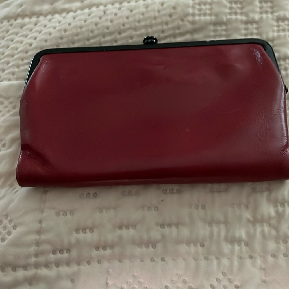 Hobo Brand Glory Cardinal Clutch Wallet SMALLER